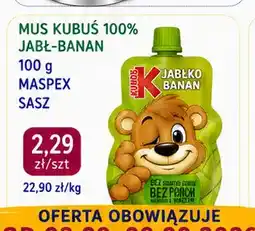 EMMA market Mus Kubuś 100% jabłko-banan oferta