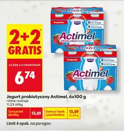 Biedronka Jogurt probiotyczny Actimel 6-pak oferta