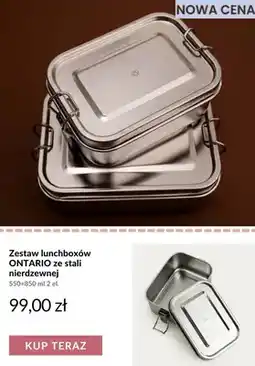 Homla Zestaw lunchboxów Ontario ze stali nierdzewnej oferta