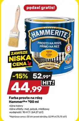 Bricomarche Farba prosto na rdzę Hammerite młotkowy oferta