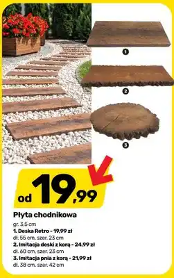 Bricomarche Płyta chodnikowa Imitacja deski z korą oferta