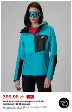 4F Kurtka softshell wiatroodporna 4F PRO membrana 10000 damska oferta