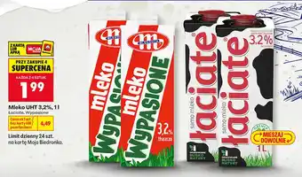 Biedronka Mleko UHT Wypasione Mlekovita 3,2% oferta