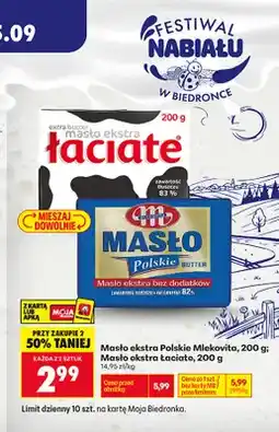 Biedronka Masło ekstra Polskie Mlekovita oferta