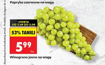 Biedronka Winogrona jasne oferta