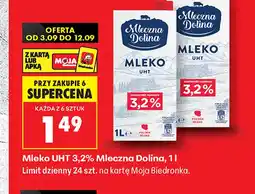 Biedronka Mleko UHT Mleczna Dolina 3,2% oferta