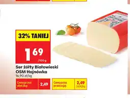 Biedronka Ser żółty białowieski OSM Hajnówka oferta