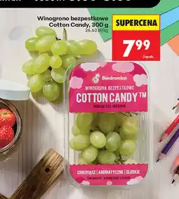 Biedronka Winogrona bezpestkowe Cotton Candy Biedronka oferta