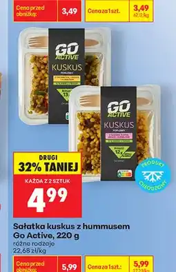Biedronka Sałatka kuskus perłowy z suszoną śliwką, mango i hummusem Go Active oferta