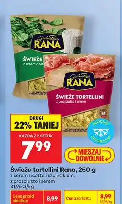 Biedronka Świeże tortellini z serem ricotta i szpinakiem Rana oferta