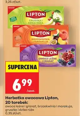 Biedronka Herbatka owocowa Lipton owoce leśne i granat oferta