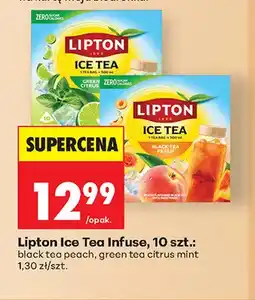 Biedronka Herbata Lipton Ice Tea Infuse black tea peach oferta