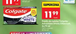 Biedronka Pasta do zębów Colgate Advanced White Charcoal 2-pak oferta