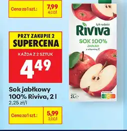 Biedronka Sok jabłkowy Riviva 100% oferta