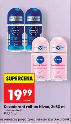 Biedronka Dezodorant roll-on Nivea 2-pak oferta