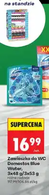 Biedronka Zawieszka do WC Domestos Blue Water 3-pak oferta