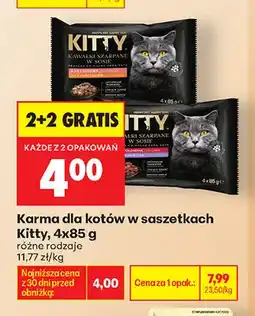 Biedronka Karma dla kotów w saszetkach Kitty 4-pak oferta