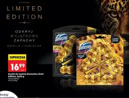 Biedronka Kostki do toalety Domestos Gold Edition Royal Leo Dahlia 3-pak oferta
