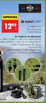 Biedronka Kabel USB Wild Trek oferta
