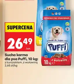 Biedronka Sucha karma dla psa Puffi z wołowiną oferta