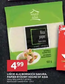 Stokrotka Market Liście alg morskich Sakura, papier ryżowy House of Asia oferta