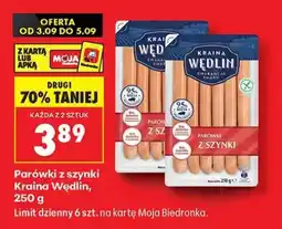 Biedronka Parówki z szynki Kraina Wędlin , 250 g oferta