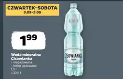 Netto Woda mineralna Cisowianka oferta