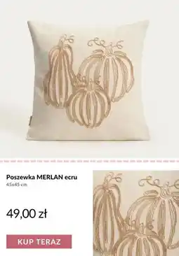 Homla Poszewka Merlan ecru 45x45 cm oferta