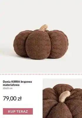 Dynia Kirra brązowa materiałowa 32x21 cm