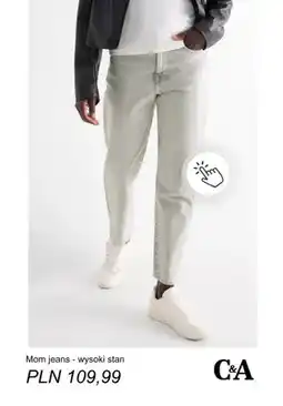 C&A Mom jeans wysoki stan C & A oferta
