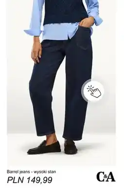C&A Barrel jeans wysoki stan C & A oferta
