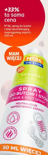 Rossmann N°36, spray do butów i stóp neutralizujący nieprzyjemny zapach oferta