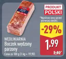ALDI WĘDLINIARNIA Boczek wędzony parzony oferta