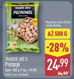 ALDI TRADER JOE’S Pistacje oferta