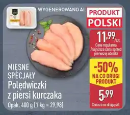 ALDI MIĘSNE SPECJAŁY POLĘDWICZKI Z PIERSI KURCZAKA oferta