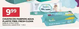 Stokrotka Market Chusteczki Pampers Aqua Plastic Free, Fresh Clean oferta