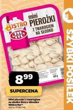 Netto Mini pierożki z twarogiem na słodko Bistro Minutka Mlekovita oferta