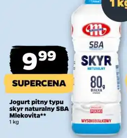 Netto Jogurt pitny typu skyr naturalny SBA Mlekovita oferta