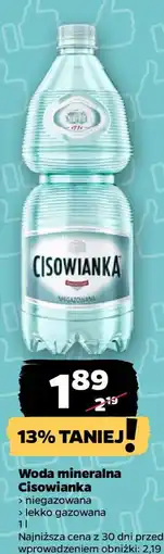 Netto Woda mineralna CISOWIANKA oferta