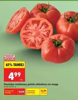 Biedronka Pomidor malinowy polski układany na wagę oferta