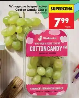 Biedronka Winogrono bezpestkowe Cotton Candy, 300 g oferta
