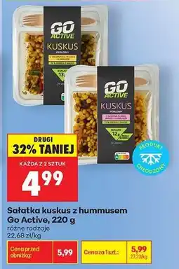 Biedronka Sałatka kuskus z hummusem Go Active, 220 g oferta