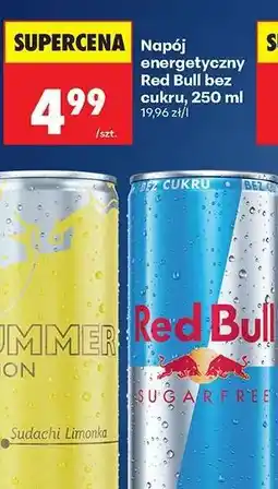 Biedronka Napój energetyczny Red Bull bez cukru, 250 ml oferta