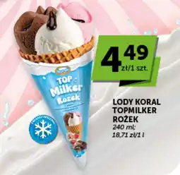 Groszek Lody Koral Topmilker Rożek oferta