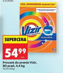 Biedronka Proszek do prania Vizir, 80 prań, 4,4 kg oferta