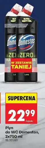Biedronka Płyn do WC Domestos, 2x750 ml oferta