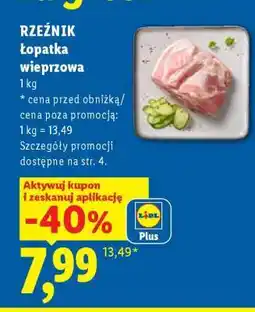 Lidl RZEŹNIK Łopatka wieprzowa oferta