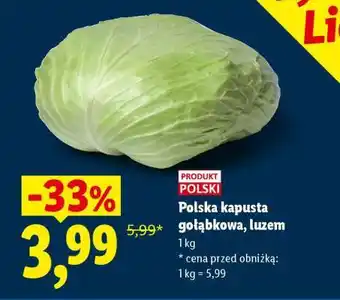 Lidl Polska kapusta gołąbkowa, luzem oferta