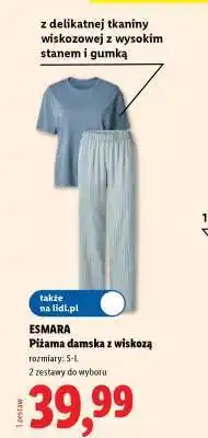 Lidl ESMARA Piżama damska z wiskozą oferta