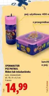 Lidl SPINMASTER PSI Patrol Bidon lub śniadaniówka oferta